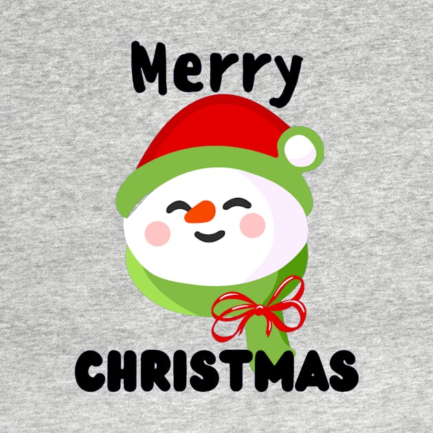 Merry Christmas - Cute Funny Snowman by Trendy-Now